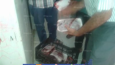 التحفظ على 500 كجم لحوم غير صالحة للاستهلاك الأدمي بقليوب (صور)