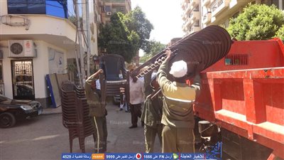 تحرير 46 محضر إشغال طريق بالأقصر (الصور)