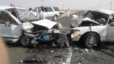 مصرع وإصابة 24 فى حادثي طريق ببني سويف