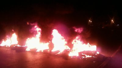 عاجل.. قطع طريق 