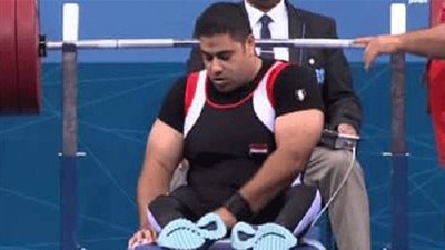  هاني عبدالهادي يحتل المركز السادس في رفع الأثقال