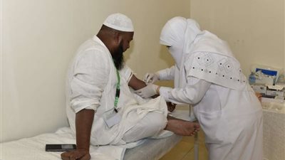 العيادة الطبية في برنامج خادم الحرمين تواصل تقديم خدماتها للضيوف على مدار الساعة