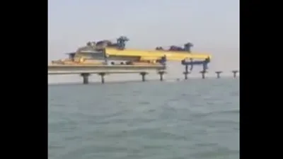 شاهد.. أول فيديو لجسر الملك سلمان بين مصر والسعودية