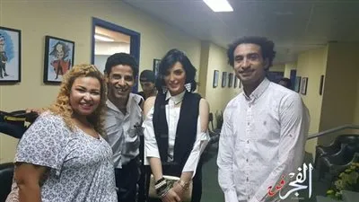 حورية فرغلي تحضر عرض مسرح مصر.. وأشرف: نرحب بـ
