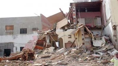 مصرع عاطل انهار عليه منزل في المنيا