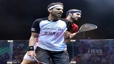 الشوربجي يتأهل لنصف نهائي الأهرام الدولية للاسكواش