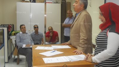 رئيس المعاهد القومية يلتقى مع مسئولى الموهوبين بالمدارس القومية (صور) 