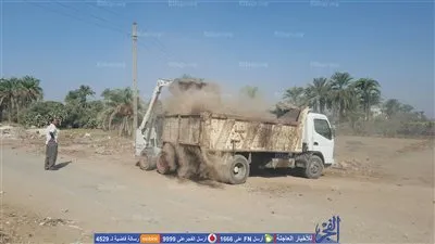 حملة مكبرة لإزالة المخلفات بقرى الحلفاية وسلوت بمركز سنورس بالفيوم 