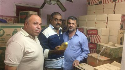 ضبط مخزن غير مرخص للمواد التموينية بزهور بورسعيد