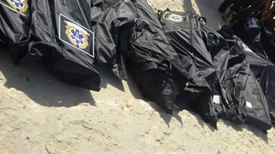إنتشال 4 جثث بينهم طفلان من ضحايا مركب الهجرة بشواطئ مطوبس 