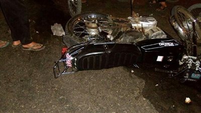 مصرع كهربائي في حادث تصادم دراجة بخارية بالفيوم