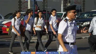 حملة مكبرة للقضاء على الأزمة المرورية في أول أيام العام الدراسي ببورسعيد (صور)