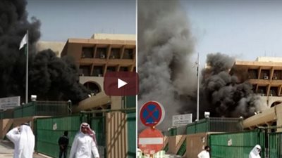 إخماد حريق شب في جوازات الرياض