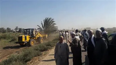 إزالة 159 حالة تعد على 9 فدان بمراكز المنيا   