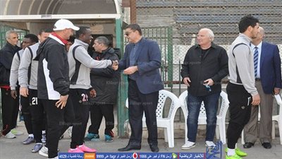 محمود طاهر وعبد الغني في مران الأهلي