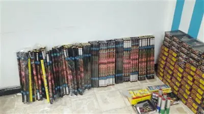 ضبط كمية كبيرة من الألعاب النارية بالغربية 