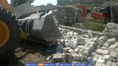 رئاسة طلخا تنفذ 7 حالات ازلة تعديات على الأراضي الزراعية  (صور)