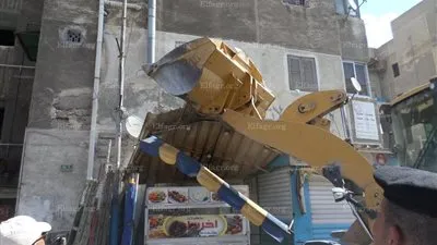  حملة أمنية مكبرة لإزالة الاشغالات بضواحي بورسعيد