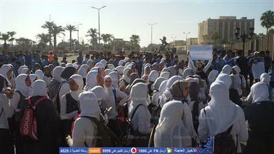 طلاب جنوب سيناء يتظاهرون احتجاجًا على إلغاء  الدروس الخصوصية  (صور)