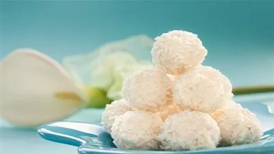 طريقة تحضير كرات جوز الهند