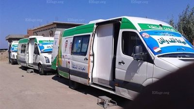 إيفاد قافلة متنوعة التخصصات لقرية المناصرة غرب بورسعيد (صور)