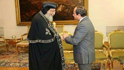 البابا تواضروس يهنىء السيسي بذكرى نصر أكتوبر