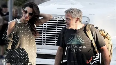 أمل كلوني تزور زوجها بموقع تصوير أحدث أفلامه (صور)