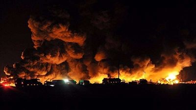 عاجل.. انفجار ضخم في مصفاة بترول إسرائيلية بمدينة حيفا