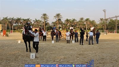 بالصور.. مراد كامل يحتل صدارة الترتيب في المباراة الأولى في بطولة الجمهورية للفروسية 