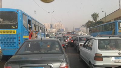 شلل مروري بكوبرى قنال السويس بالإسكندرية لإنشاء إصلاحات 