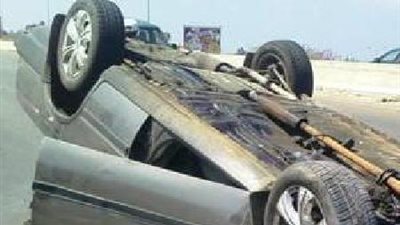 إصابة أمين شرطة في حادث انقلاب سيارة بالإسماعيلية 