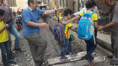 أستياء بين أولياء أمور تلاميذ حضانة الفرنسيسكان المشتركة بالأقصر لأعمال حفر بجوار المدرسة