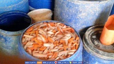 ضبط 9 طن مخللات 