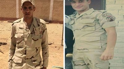 جنازة عسكرية لشهيدي بني سويف فى كمين «زغدان» بسيناء