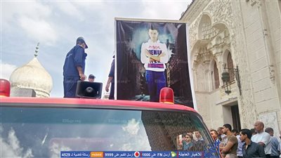 تشييع جنازة شهيد الواجب بدمياط (صور)