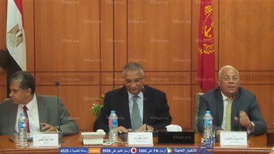 محافظ بورسعيد يستقبل وزيري البيئة والتنمية المحلية  (صور)