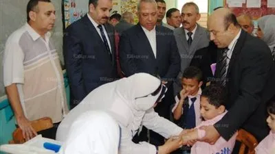  محافظ الشرقية يفتتح الحملة المحددة للتطعيم ضد الحصبة والحصبة الألمانية (صور)