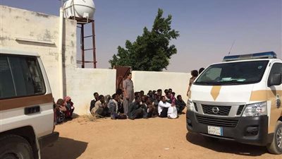 ضبط استراحة بداخلها 40 إثيوبيًّا لتهريب العمالة بـ