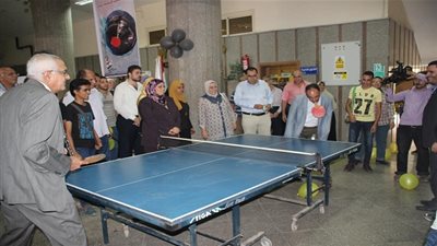 حمدتو بطل مصر في تنس الطاولة : ذوي الإعاقة لا يحتاجون الشفقة من الآخرين (صور)