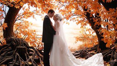 أفكار مبهرة لتزيين حفل الزفاف الخريفي بأقل تكلفة