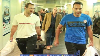 صور وصول بعثة الزمالك من جنوب أفريقيا بكاميرا الفجر الرياضي
