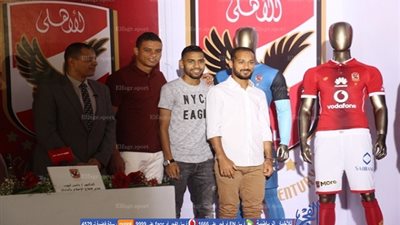 صور المؤتمر الصحفي لتقديم زي الأهلي الجديد بكاميرا الفجر الرياضي
