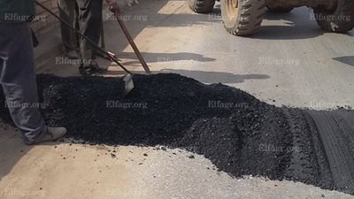 إنشاء مطبات جديدة بشوارع مدينة منوف (صور)