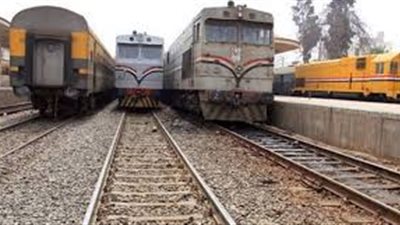 توقف حركة القطارات بالمنيا