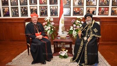  البابا تواضروس: نسجل زيارة الكاردينال كريستوف بقلوبنا  (صور) 