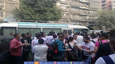 صور .. وايت نايتس تتوجه للأسكندرية لحضور النهائي في أكثر من 20 حافلة 