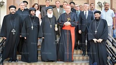  الكاردينال شونبورن في زيارة الى مطرانية سمالوط