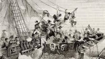 اول معركة بحرية اسلامية!