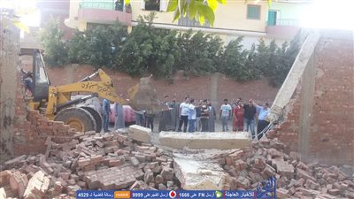 إزالة 87 حالة تعدي علي الأراضي الزراعية بالقليوبية  (صور)