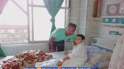 وليد سليمان يزور مستشفى أبوالريش ويتبرع للمرضى